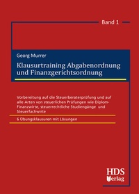 Abbildung von: Klausurtraining Abgabenordnung und Finanzgerichtsordnung - HDS
