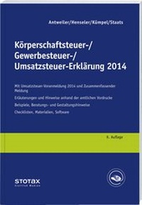 Abbildung von: Körperschaftsteuer-, Gewerbesteuer-, Umsatzsteuer-Erklärung 2014 - Stollfuß