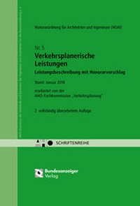 Abbildung von: Verkehrsplanerische Leistungen - Leistungsbeschreibung mit Honorarvorschlag - Reguvis Fachmedien
