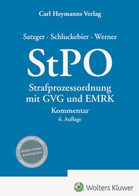 Abbildung von: StPO - Carl Heymanns Verlag