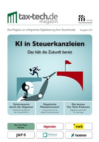 Abbildung von: tax-tech.de Magazin Ausgabe 2/2024 - FFI-Verlag
