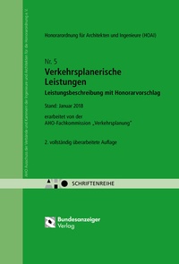 Abbildung von: Verkehrsplanerische Leistungen - Leistungsbeschreibung mit Honorarvorschlag Onlineversion - Reguvis Fachmedien