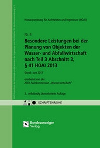 Abbildung von: Besondere Leistungen bei der Planung von Objekten der Wasser- und Abfallwirtschaft nach Teil 3 Abschnitt 3, § 41 HOAI 2013 - Reguvis Fachmedien