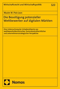 Abbildung von: Die Beseitigung potenzieller Wettbewerber auf digitalen Märkten - Nomos