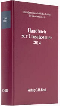 Abbildung von: Handbuch zur Umsatzsteuer 2014: USt 2014 - C.H.BECK