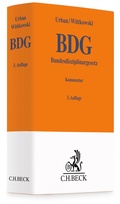 Cover: Bundesdisziplinargesetz: BDG - C.H.BECK