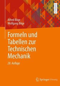 Abbildung von: Formeln und Tabellen zur Technischen Mechanik - Springer Vieweg
