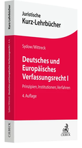 Cover: Deutsches und Europ&auml;isches Verfassungsrecht I - C.H.BECK