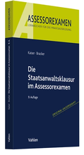 Cover: Die Staatsanwaltsklausur im Assessorexamen - Vahlen