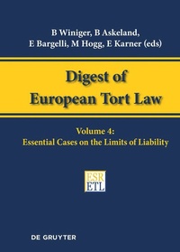 Enlarge image Cover: Digest of European Tort Law - De Gruyter