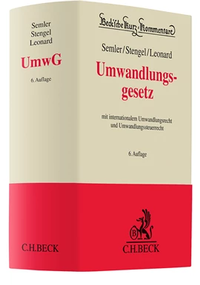 Abbildung von: Umwandlungsgesetz: UmwG - C.H.BECK