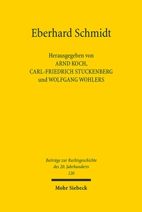 Abbildung von: Eberhard Schmidt - Mohr Siebeck