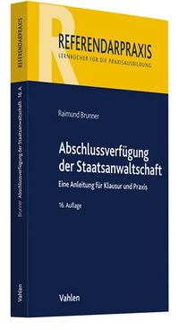 Abbildung von: Abschlussverfügung der Staatsanwaltschaft - Vahlen