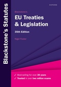Abbildung von: Blackstone's EU Treaties & Legislation - Oxford University Press