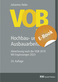 Abbildung von: VOB im Bild - Hochbau- und Ausbauarbeiten - E-Book (PDF) - Rudolf Müller Verlag