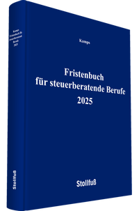 Abbildung von: Fristenbuch für steuerberatende Berufe 2025 - Stollfuß