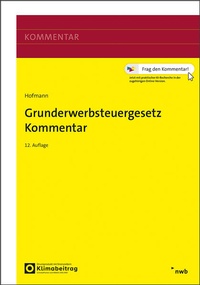 Enlarge image Cover: Grunderwerbsteuergesetz Kommentar - NWB