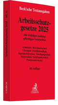 Bild: Arbeitsschutzgesetze 2025 - C.H.BECK