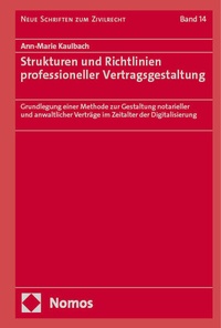 Bild: Strukturen und Richtlinien professioneller Vertragsgestaltung - Nomos