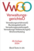 Cover: Verwaltungsgerichtsordnung, Verwaltungsverfahrensgesetz: VwGO, VwVfG - dtv
