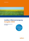 Cover: Lexikon Altersversorgung 2025 - Rehm