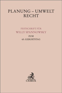 Abbildung von: Planung - Umwelt - Recht - C.H.BECK