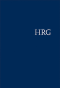 Cover: Handw&ouml;rterbuch zur deutschen Rechtsgeschichte (HRG) - Erich Schmidt Verlag