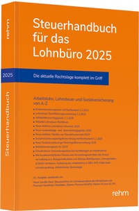Abbildung von: Steuerhandbuch für das Lohnbüro 2025 - Rehm