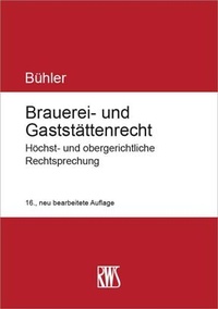Abbildung von: Brauerei- und Gaststättenrecht - RWS