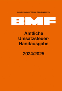 Bild vergrößern Bild: Amtliche Umsatzsteuer-Handausgabe 2024/2025 - Erich Schmidt Verlag