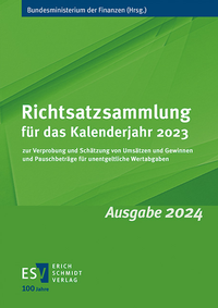 Abbildung von: Richtsatzsammlung für das Kalenderjahr 2023 - Erich Schmidt Verlag