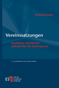 Abbildung von: Vereinssatzungen - Erich Schmidt Verlag