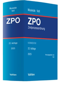 Cover: Zivilprozessordnung: ZPO - Vahlen