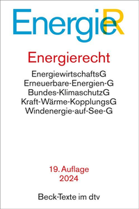 Abbildung von: Energierecht: EnergieR - dtv
