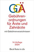 Cover: Geb&uuml;hrenordnungen f&uuml;r &Auml;rzte und Zahn&auml;rzte: GO&Auml;  - dtv