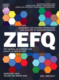 Abbildung von: Zeitschrift fur Evidenz, Fortbildung und Qualitat im Gesundheitswesen - Urban & Fischer
