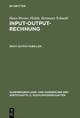 Cover: Input-Output-Rechnung - De Gruyter Oldenbourg