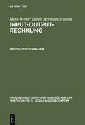 Cover: Input-Output-Rechnung  - De Gruyter Oldenbourg