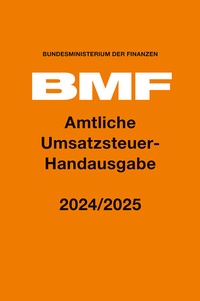 Abbildung von: Amtliche Umsatzsteuer-Handausgabe 2024/2025 - Boorberg