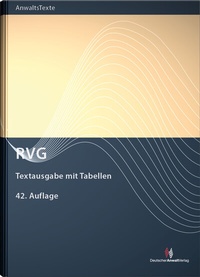 Abbildung von: RVG - Deutscher Anwaltverlag
