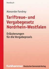 Abbildung von: Tariftreue- und Vergabegesetz Nordrhein-Westfalen - Deutscher Gemeindeverlag