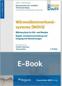 Abbildung von: Wärmedämmverbundsysteme (WDVS) (E-Book) - Reguvis Fachmedien