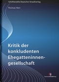 Cover: Kritik der konkludenten Ehegatteninnengesellschaft - Deutscher Anwaltverlag