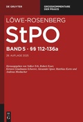 Cover: L&ouml;we-Rosenberg. StPO - Die Strafproze&szlig;ordnung und das Gerichtsverfassungsgesetz - Band 5 - De Gruyter