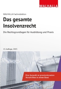 Abbildung von: Das gesamte Insolvenzrecht  - Walhalla