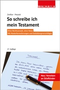Abbildung von: So schreibe ich mein Testament - Walhalla