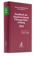 Cover: Handbuch zur Abgabenordnung / Finanzgerichtsordnung 2025 - C.H.BECK