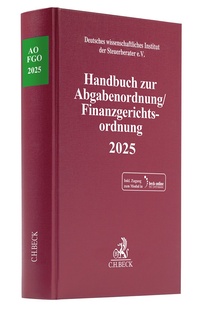 Enlarge image Cover: Handbuch zur Abgabenordnung / Finanzgerichtsordnung 2025 - C.H.BECK