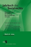 Cover: Jahrbuch des Sozialrechts. Dokumentation f&uuml;r das Jahr 2003 - Erich Schmidt Verlag