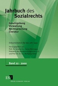 Cover: Jahrbuch des Sozialrechts. Dokumentation f&uuml;r das Jahr 1999 - Erich Schmidt Verlag